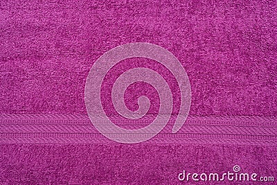 Terry lilac colored cloth towel Stock Photo