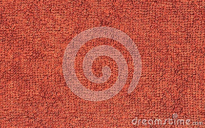 Terrycloth red, closeup fabric texture background Stock Photo