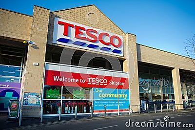 Tesco Store in Skipton, UK Editorial Stock Photo