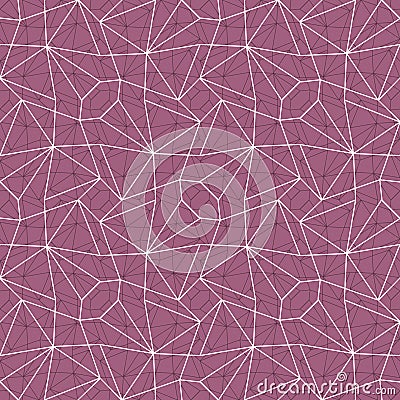 Abstract seamless tessellation pattern with tangled double layer structure. Vector Illustration