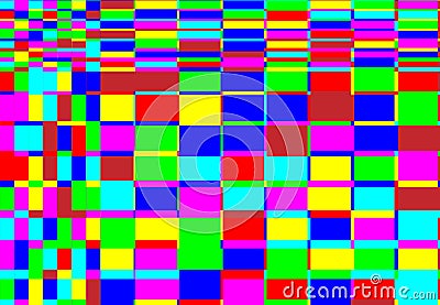 Tessallation, mosaic abstract colorful, multicolor and geometric background. Random rectangle, square tiles angular pattern and Vector Illustration