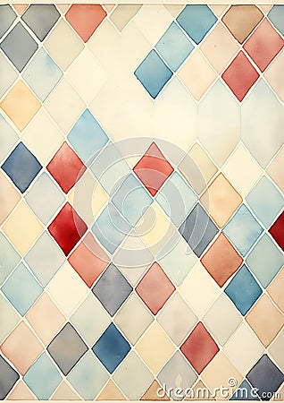 Tessellating Patterns in Bleached Colors Stock Photo