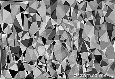Tessellating random triangles pattern, background fitting space Vector Illustration