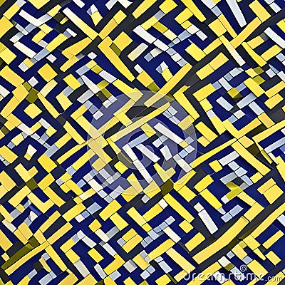 Tessellating Tiles II: Another image of a geometric pattern created with tessellating shapes, but in a different design and colo Stock Photo