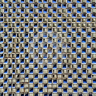 Tessellating Tiles II: Another image of a geometric pattern created with tessellating shapes, but in a different design and colo Stock Photo