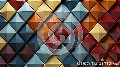 Tessellating Triangles: Abstract Patterns with Equilateral Shapes Stock Photo