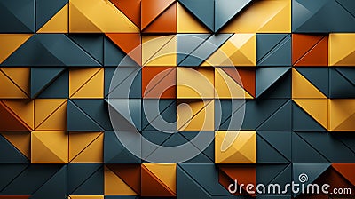 Tessellating Triangles: Abstract Patterns with Equilateral Shapes Stock Photo