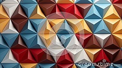 Tessellating Triangles: Abstract Patterns with Equilateral Shapes Stock Photo