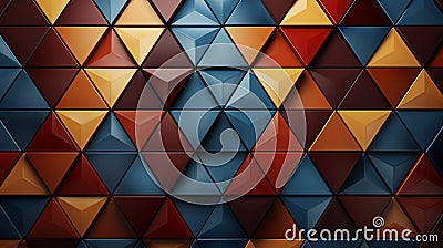 Tessellating Triangles: Abstract Patterns with Equilateral Shapes Stock Photo