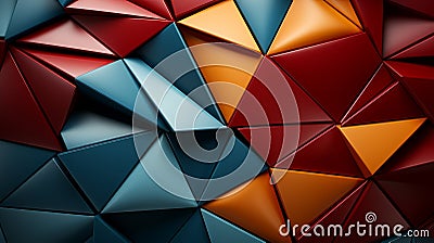 Tessellating Triangles: Abstract Patterns with Equilateral Shapes Stock Photo