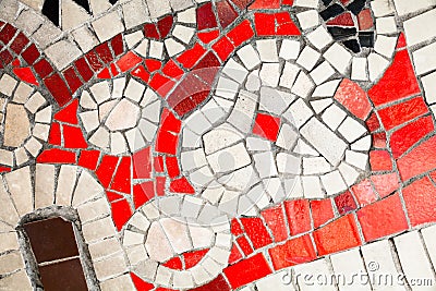 Tesserae. Small mosaic tiles. Close-up Stock Photo