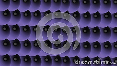Purple balls with black reflectant Stock Photo