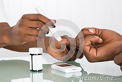 Test For Diabetes Stock Photo