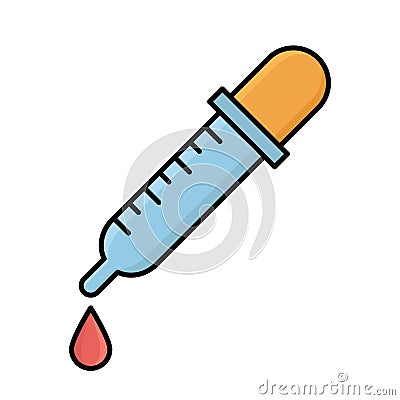 Test dropper Isolated Vector icon that can be easily modified or edited Vector Illustration