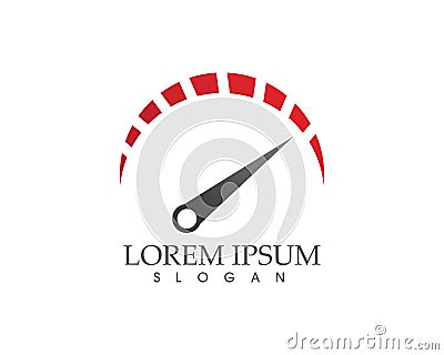 Test speed meter Vector Illustration