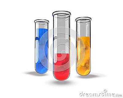 Test tube chemical analysis laboratory Stock Photo