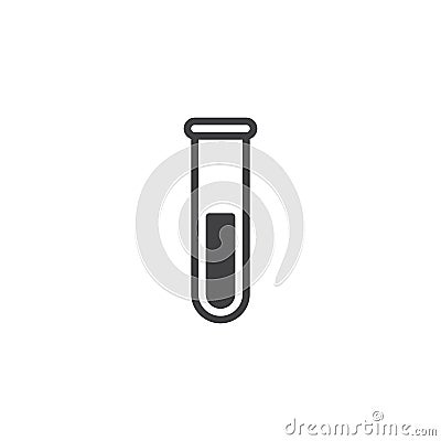 Test tube icon vector Vector Illustration