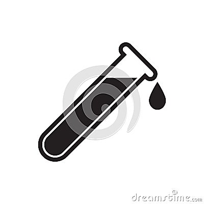 Test tube icon Vector Illustration