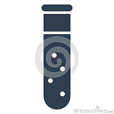 Test Tube Isolated Vector Icon that can be easily modified or edit Vector Illustration