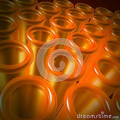 Test tubes as a science and research symbol Stock Photo