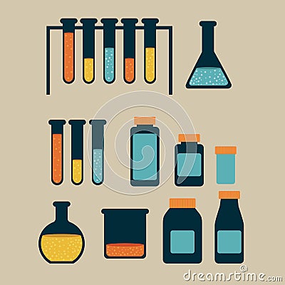 Test tubes Vector Illustration