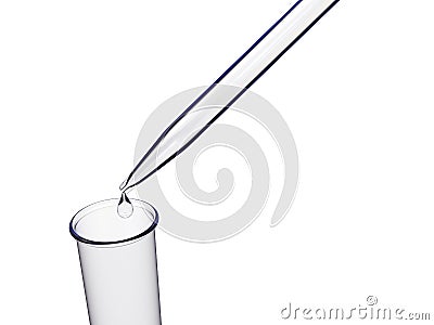 Test tubes and pipette Stock Photo