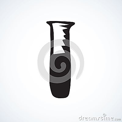 Test tubes. Vector drawing Vector Illustration