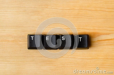 Test word Stock Photo