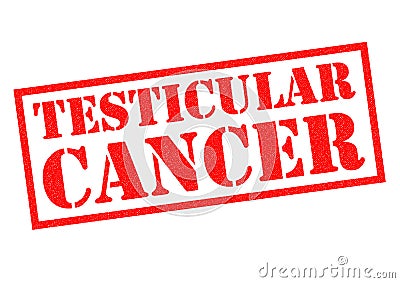 TESTICULAR CANCER Rubber Stamp Stock Photo