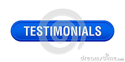 Testimonials button Cartoon Illustration