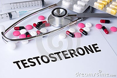 TESTOSTERONE Stock Photo