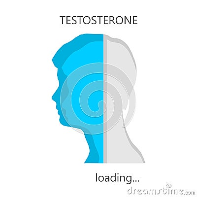 Testosterone level concept Vector Illustration