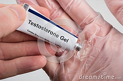 Testosterone Replacement Therapy TRT Stock Photo