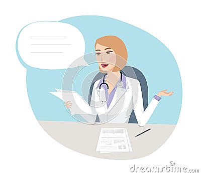 Tests results - Medical concept Vector Illustration