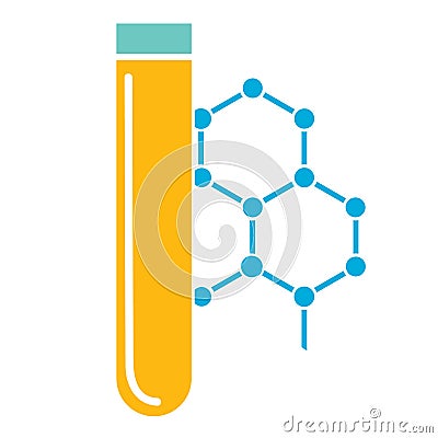 Testtube molecule icon Stock Photo