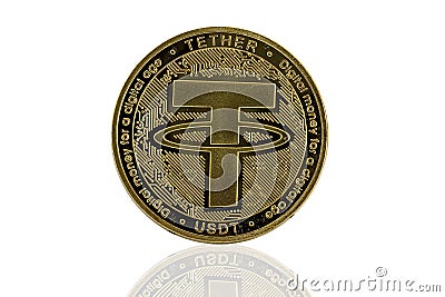 Tether, USDT Token Editorial Stock Photo