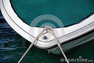Tethered Boat Abstract Stock Photo