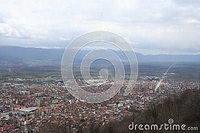 Tetovo and The Polog Valley Stock Photo