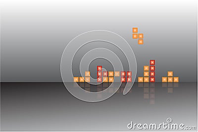 Tetris background Vector Illustration