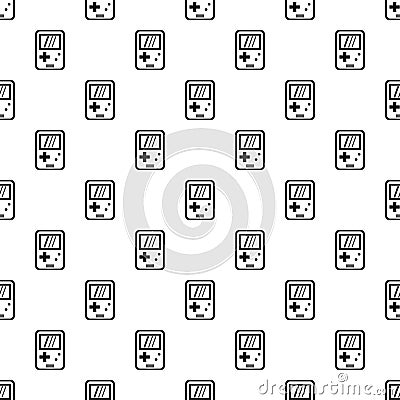 Tetris device pattern, simple style Vector Illustration