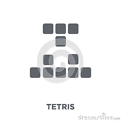 Tetris icon from Entertainment collection. Vector Illustration