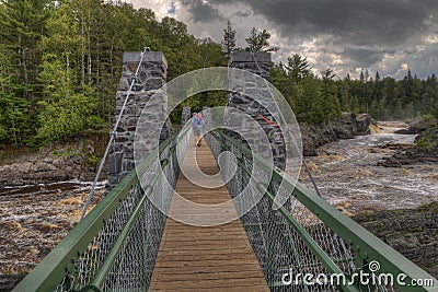 Tettegouche State Park on the North Shore of Lake Superior in Mi Editorial Stock Photo
