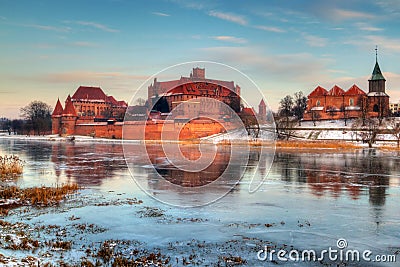 Teutonic castle in Malbork Stock Photo