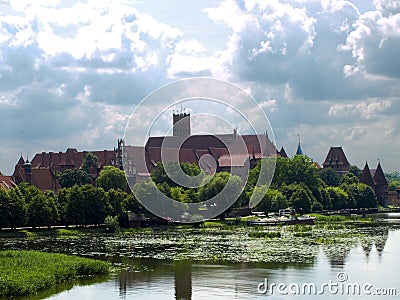 Teutonic Knights Castle Stock Photo