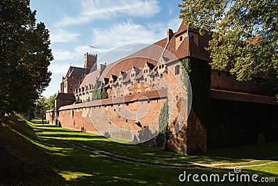 Teutonic medieval Malbork Castle, Poland Editorial Stock Photo