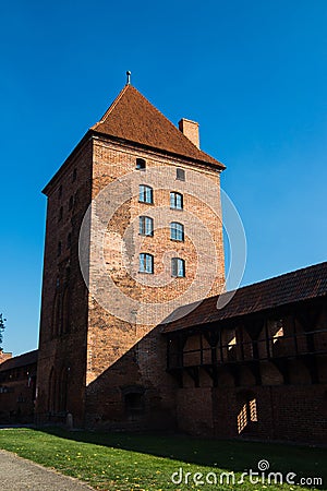 Teutonic medieval Malbork Castle, Poland Editorial Stock Photo