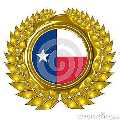 Texan flag Stock Photo