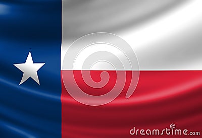 Texan flag Stock Photo