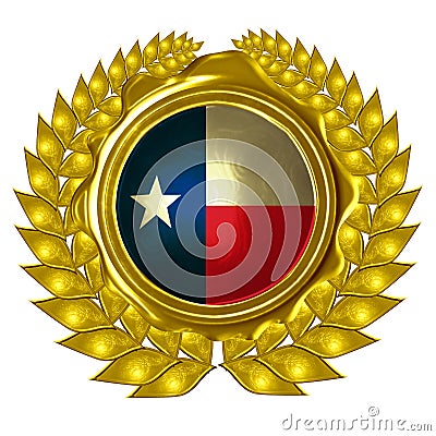 Texan flag Stock Photo