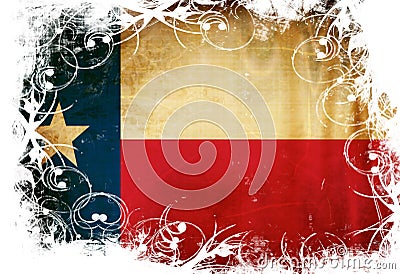 Texan flag Stock Photo